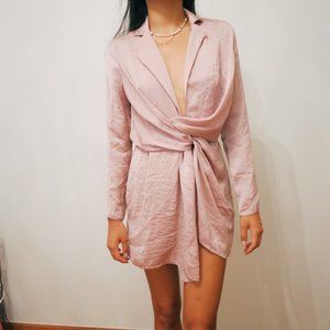 Dusty Rose Wrap Dress